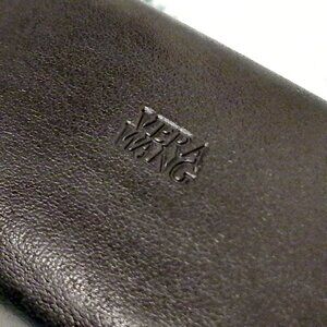 Vera Wang Black Leather Hard Shell Eyewear Case
